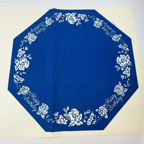 Happy Birthday Centerpiece #2548 Tri-Chem‎ Chart Suede Picture To Paint 1981 Vtg - Picture 1 of 3